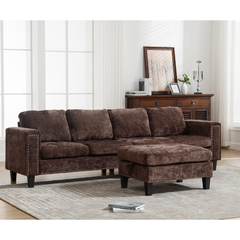 5 Seat Modular Sofa,with Storage Ottoman, Convertible Sectional Sofa,