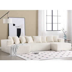 131'' Modular Sectional Couch, U-shaped sofa , Chaise Lounge, Striped