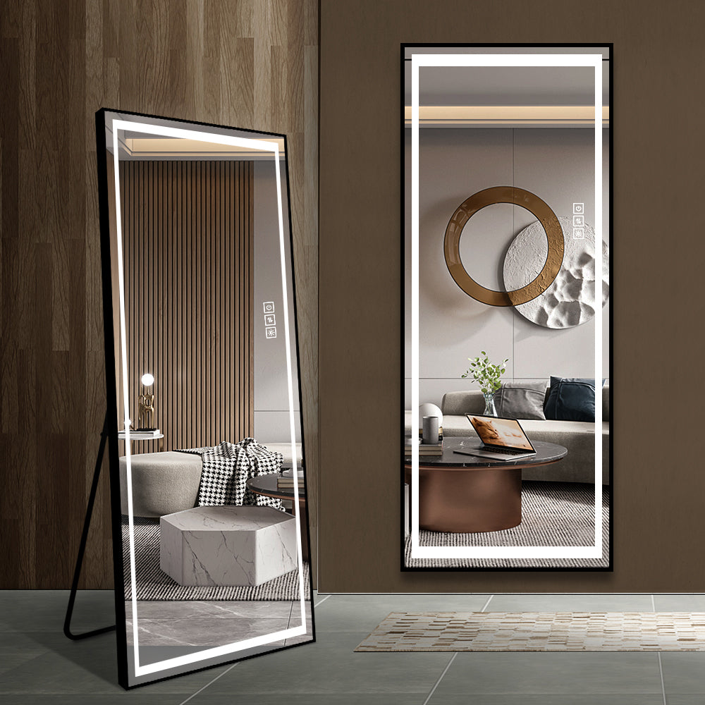 LED Mirror Full Length Mirror with Lights Wide Standing Tall Full Size