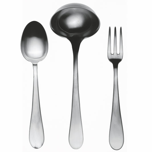 3 Pcs Serving Set (Fork Spoon and Ladle) NATURA ICE