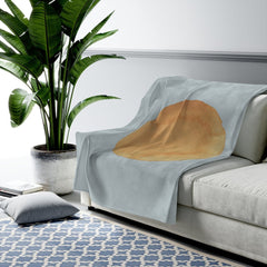 Abstract Sun Art in Blue Plush Throw - 3 Sizes