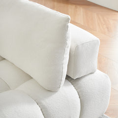 60 inches long, Teddy Sofa Fabric, with spacious and comfortable