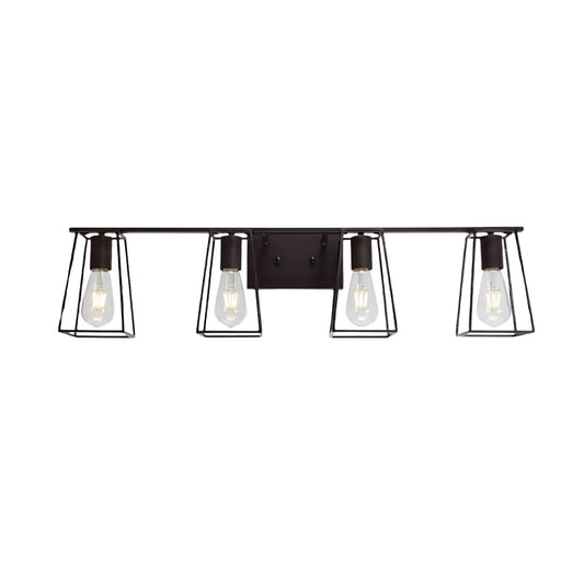 4-Light Oil Rubbed Bronze Vanity Lights for Bathroom, Industrial