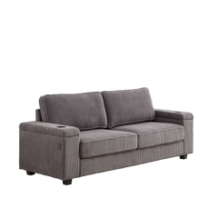 86.5 inch Sofa Couch- Deep Seat Sofa with two storage spaces, T-Pyce