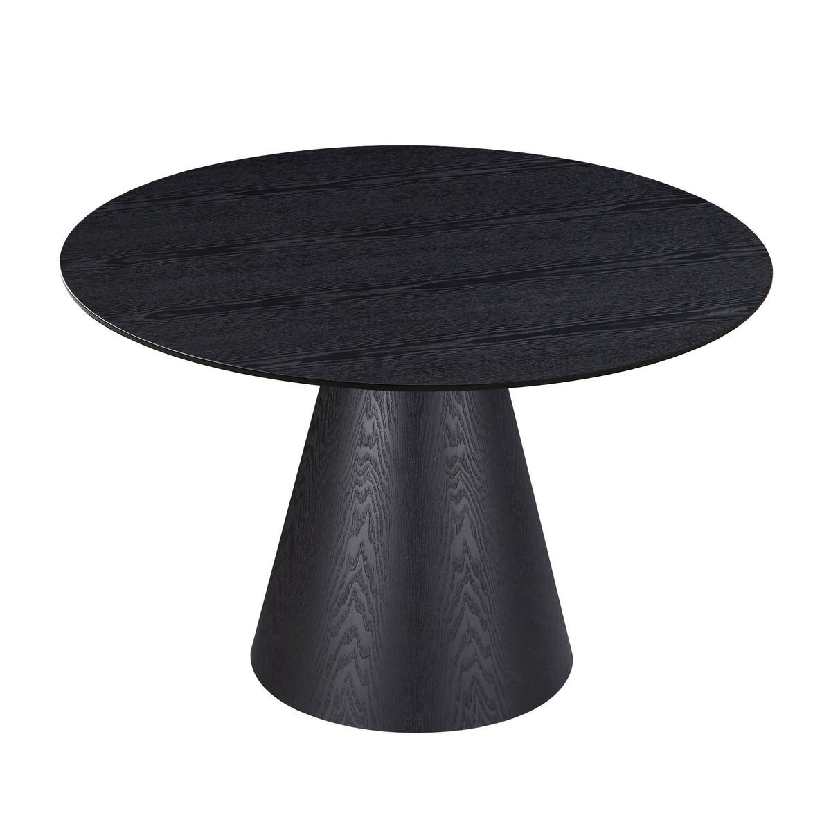 47.24'' Round Dining Table, Modern Kitchen Table Circular MDF Finish