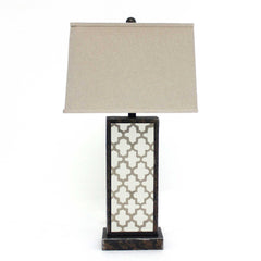 5.25 x 8 x 30 Bronze Rock Floral Base - Table Lamp