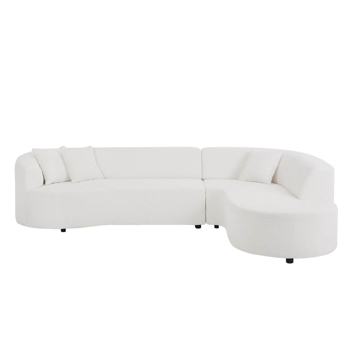 Convertible Modular Sectional Sofa with Right Chaises L-Shaped Corner