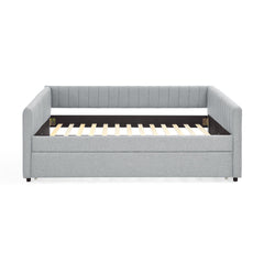 Full Size Daybed with Trundle Upholstered Sofa Bed, with Vertical