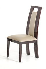 Two 42inches Leatherette and Wood Dining Chair