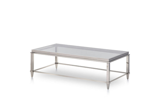 18inches Steel and Glass Coffee Table