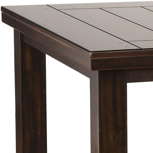 42inches X 48-66inches Espresso Dining Table