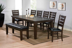 42inches X 48-66inches Espresso Dining Table