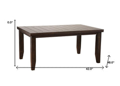 42inches X 48-66inches Espresso Dining Table