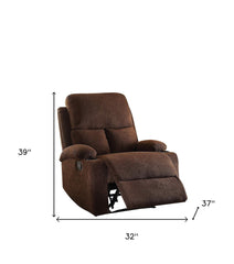 32inches X 37inches X 39inches Beige Linen Fabric Recliner