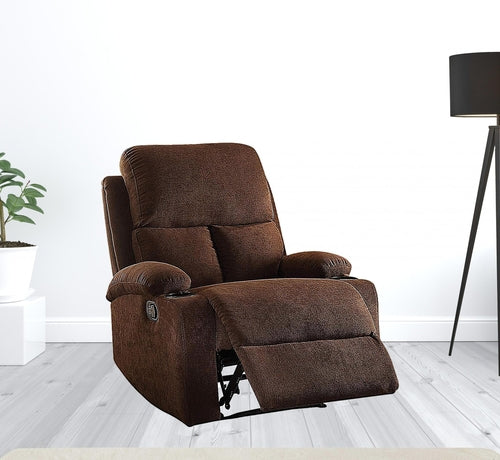 32inches X 37inches X 39inches Beige Linen Fabric Recliner