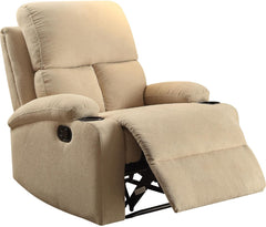 32inches X 37inches X 39inches Beige Linen Fabric Recliner