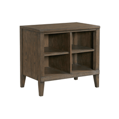 30" Bunching Open Cabinet in Weathered Vintage Oak