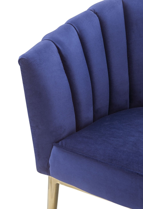 32inches X 31inches X 34inches Blue Accent Chair