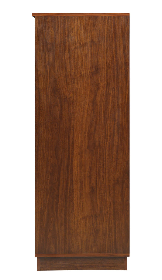 24inches X 20inches X 52inches Wine Cabinet In Walnut - Mdf