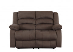 120inches Contemporary Brown Fabric Sofa Set