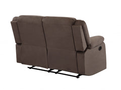 120inches Contemporary Brown Fabric Sofa Set