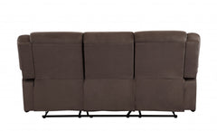 120inches Contemporary Brown Fabric Sofa Set