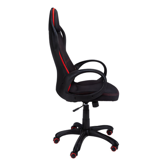 46inches Black and Red Fabric Multi Position Office Chair