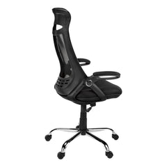 23.75inches x 28inches x 93.75inches Black Foam Metal  Office Chair