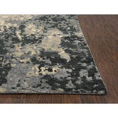 Hand Knotted Cut Pile Wool/ Viscose Rug, 10' x 14'