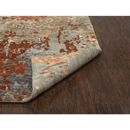 Hand Knotted Cut Pile Wool/ Viscose Rug, 10' x 14'