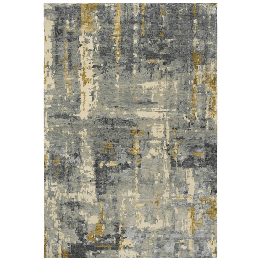 Hand Knotted Cut Pile Wool/ Viscose Rug, 10' x 14'