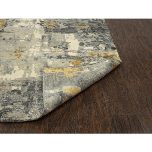 Hand Knotted Cut Pile Wool/ Viscose Rug, 10' x 14'