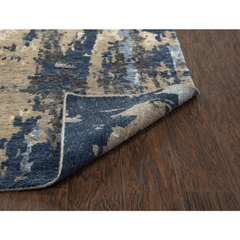 Hand Knotted Cut Pile Wool/ Viscose Rug, 10' x 14'