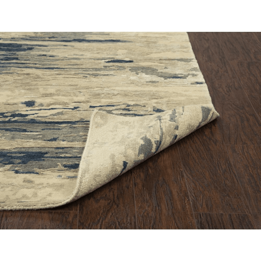 Hand Knotted Cut Pile Wool/ Viscose Rug, 9' x 12'