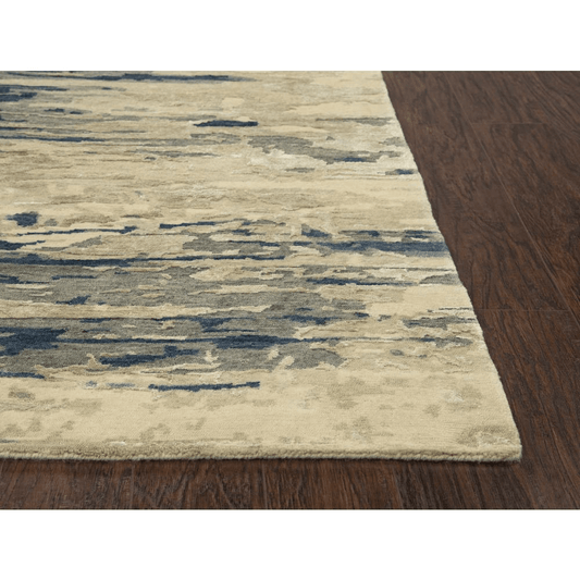 Hand Knotted Cut Pile Wool/ Viscose Rug, 9' x 12'