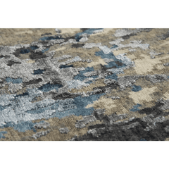 Hand Knotted Cut Pile Wool/ Viscose Rug, 8' x 10'