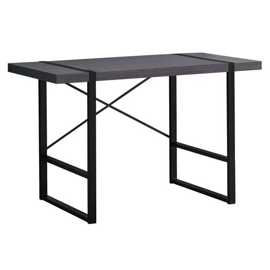 23.75inches x 49inches x 30inches GreyBlack Metal  Computer Desk