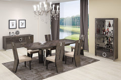 98.5inches X 43.5inches X 30inches Gray  Dining Table and 6inches