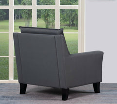 32" X 32" X 28 Gray Accent Chair