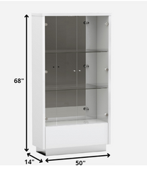 72inches X 22inches X 35inches White  Buffet