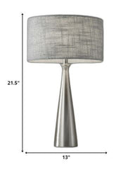 Black Metal Tapered Base Table Lamp