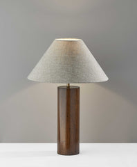 Canopy Natural Wood Block Table Lamp