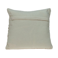 Linen and Brown Jute Throw Pillow