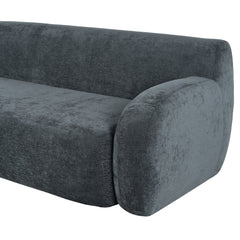 81.5" Minimalist Compression Sofa, Curved Design, 3-Seater Casual Sofa