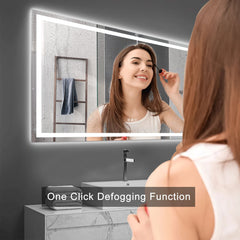 LED Bathroom Mirror 72x36  Inch with lights, anti-Fog & Dimming Led