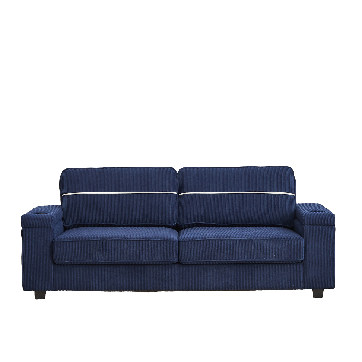 86.5 inch Sofa Couch- Deep Seat Sofa with two storage spaces, T-Pyce