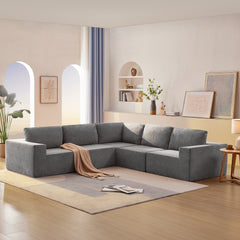 116*116" Modular L Shaped Sectional Sofa,Luxury Floor Couch