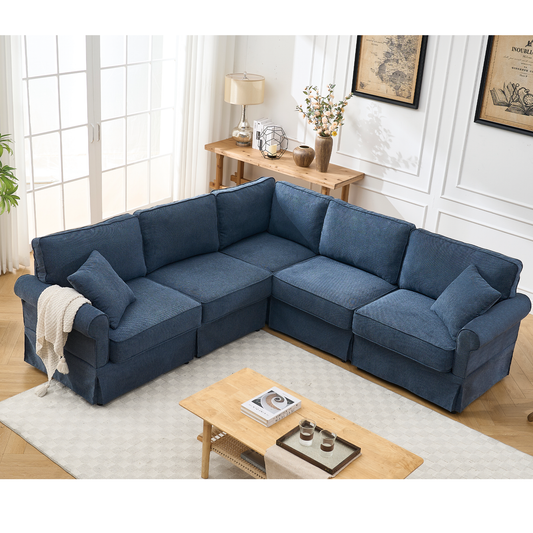 Modular Sectional Sofa Set,Convertible L Shaped Couch ,5