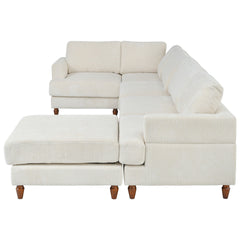 Modular Sectional Sofa with Ottoman L Shaped Corner Sectional for