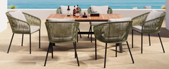 7 Pieces Patio Dining Set, All-Weather Outdoor Furniture Set with